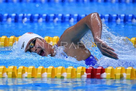 RENANG FINAL 400 METER GAYA BEBAS PUTRI ANTARA Foto