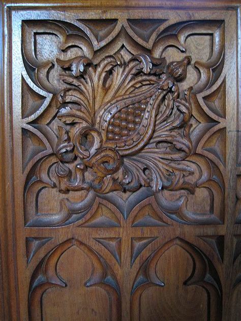 Ornate Carved Wooden Door