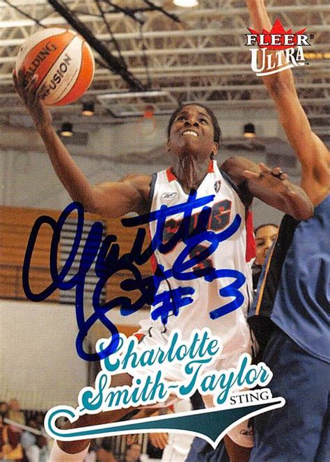 Charlotte Smith-Taylor autographed Basketball Card (Charlotte Sting ...