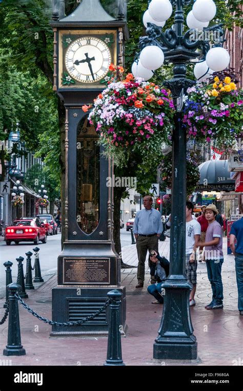 Vancouver Gastown Steam Clock.Vancouver British Columbia Stock Photo ...