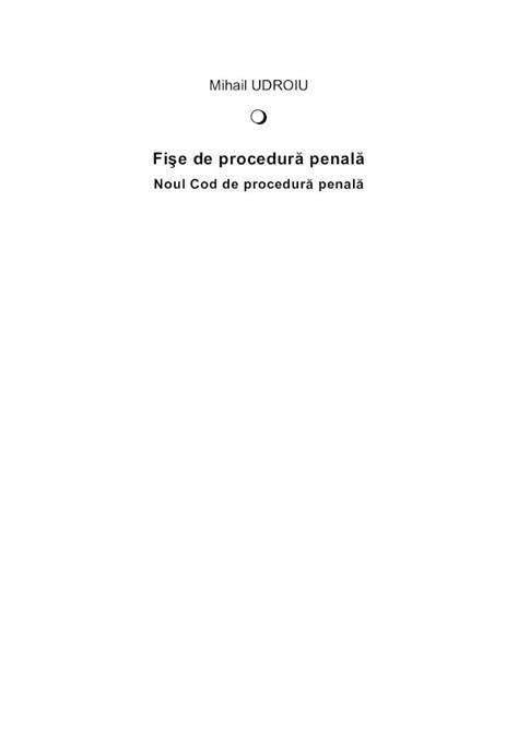 Pdf Fi E De Procedur Penal Cdn Libris Rocdn Libris Ro