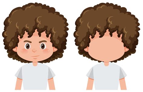 Boy With and Without Face 540959 Vector Art at Vecteezy