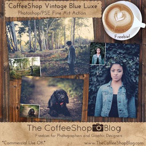 Free The Coffeeshop Blog Coffeeshop Vintage Blue Luxe Photoshop Pse