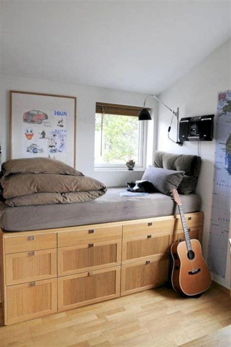 45 Brilliant Small Bedroom Design Storage Organization Ideas Small