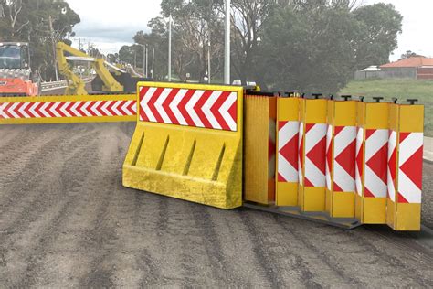 Easily Pull This Expanding Barricade To Block Off As Much Of The Road