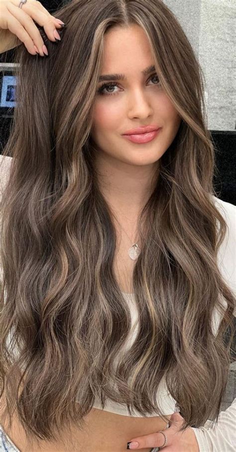 50 Brunette Brown Hair Colours Hairstyles Ash Brown With Highlights