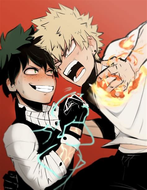 Bakugou Katsuki Villain Midoriya Izuku My Hero Academia Bakugou