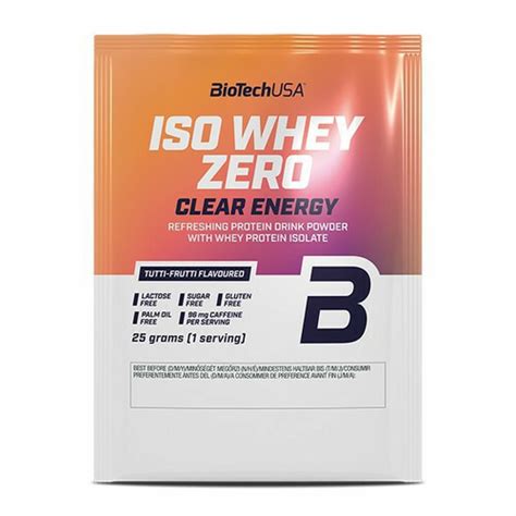 Lot de 50 sachets de protéines Biotech USA iso whey zero clear energy