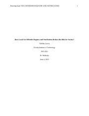 Exploring The Impact Of Local Sex Offender Registries And Course Hero