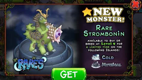 How To Breed Rare Strombonin On Cold Mythical Islands YouTube