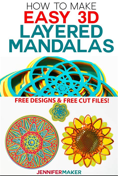 Free 79 Cricut Layered Mandala SVG PNG EPS DXF File