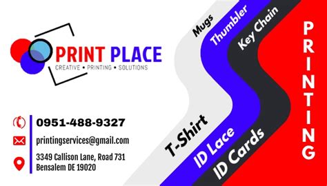 Copy Of Printing Shop Card Postermywall