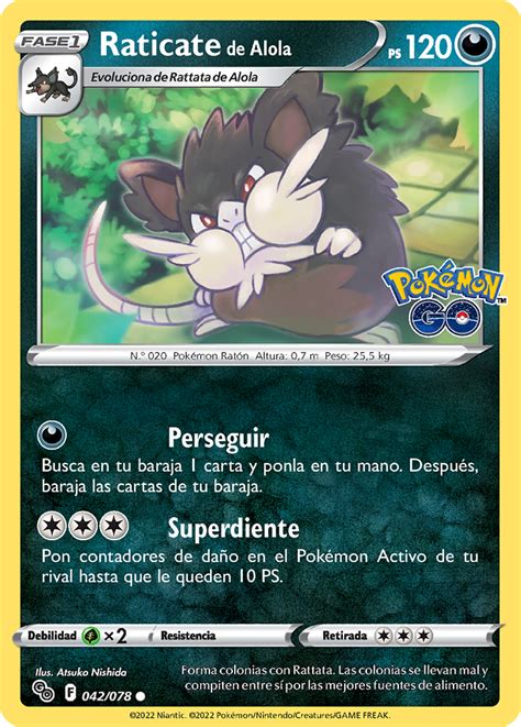 Raticate de Alola Pokémon GO TCG WikiDex la enciclopedia Pokémon