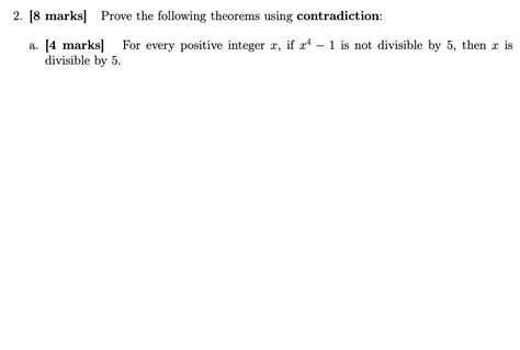 Solved Marks Prove The Following Theorems Using Chegg