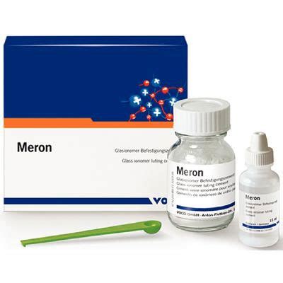 Meron Glass Ionomer Luting Cement Set 35 G Powder 15 Ml Liquid