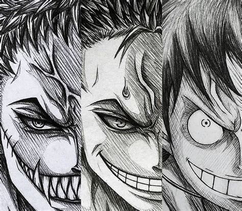 Katakuri Zoro Luffy Desenhando Esbo Os Desenho De Anime Desenho