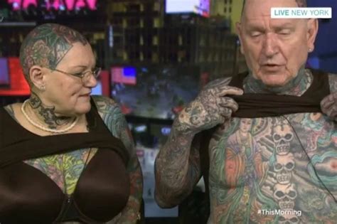 Meet The Worlds Most Tattooed Pensioners Whose Bodies Are Over 90 Per