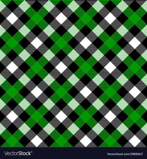 Buffalo Plaid Seamless Pattern Gingham Background Vector Image