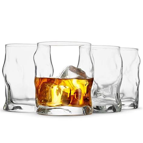 Double Old Fashioned Whisky Glass Set Rocks Glasses Set Of 4