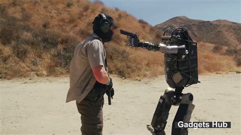 Human Vs Robot Fight Youtube