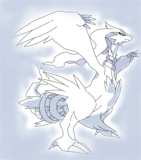 Reshiram Coloring By Thebl On Deviantart