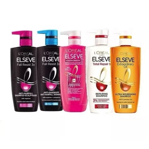 L Oreal Paris Elseve Shampoo 620ml Loreal Keratin Smooth 72h Extraordinary Oil Shopee Malaysia