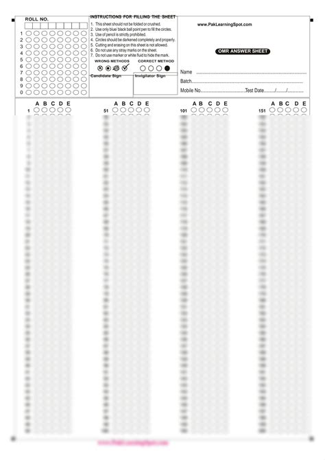 Solution Bubble Sheet For Mcqs Practice Studypool