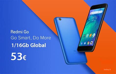 Offerta Xiaomi Redmi Go Global 1 16Gb A 53 XiaomiToday It