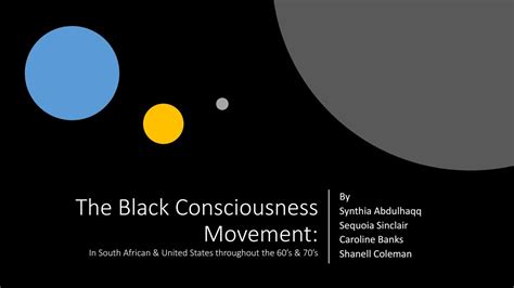 The Black Consciousness Movement: In South African & United States ...