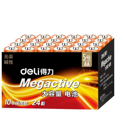 Pcs Box Deli Alkaline Battery V Aa Lr High Capacity Mercury