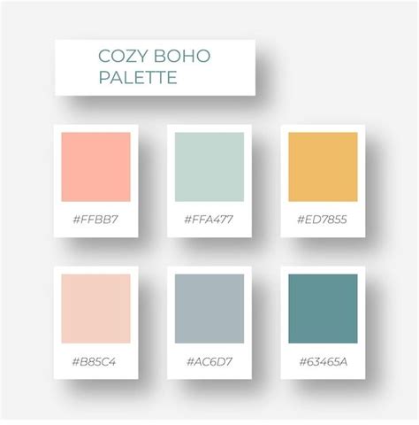 Premium Vector Trendy Pallete Of Color Cozy Nude Color Pallete