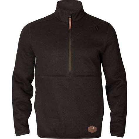 H Rkila Metso Half Zip Strik Shadow Brown Uldtr Jer Huntinglife Dk