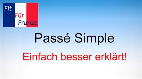 Pass Simple Einfach Besser Erkl Rt Youtube