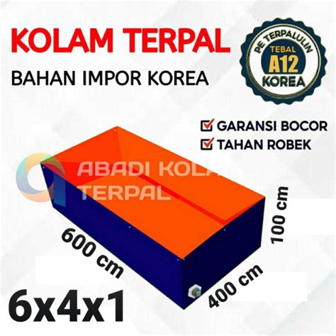 Jual Terpal Kolam Ikan Kotak Ukuran X X X X X X Bahan A