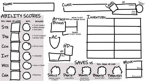 Online Character Sheet Old School Essentials There Could Have Been