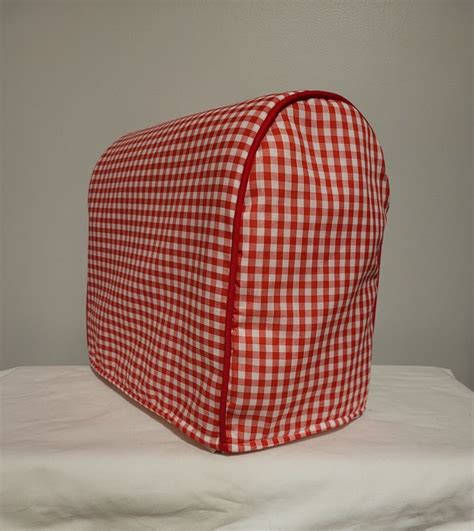 Red Check Kitchenaid Cover Etsy Kitchenaid Cover Mixer Cover
