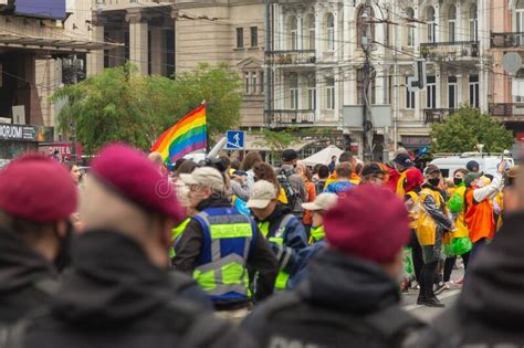 LGBTQ Pride Parade In Kyiv Editorial Stock Image Image Of Guard