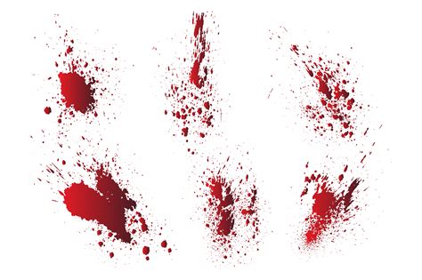 Red Blood Splatter Stain Vector Graphic By Bdvect Creative Fabrica