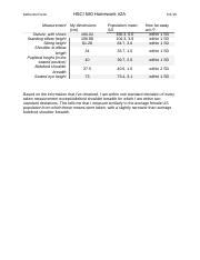 Frede HSCI 580 Homework 2A Docx Katherine Frede Measurement Stature