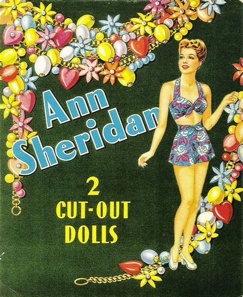 Vintage 1944 Ann Sheridan Paper Dolls~completely Uncut~ 1 Reproduction