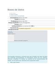 Bases De Datos Autocalificable 2 Pdf Bases De Datos 1 Mis Cursos 2