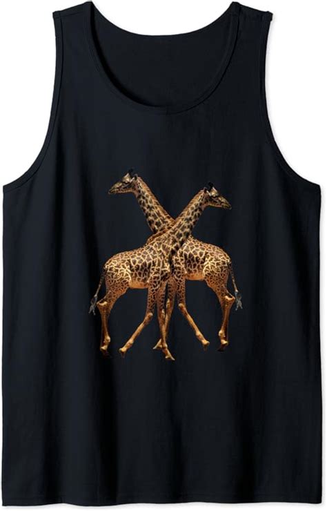 Giraffen Auf Safari In Kenia Afrika Tank Top Amazon De Bekleidung