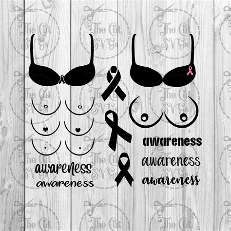 Boobies SVG Boob Svg Cancer Awareness Svg Breast Cancer Etsy