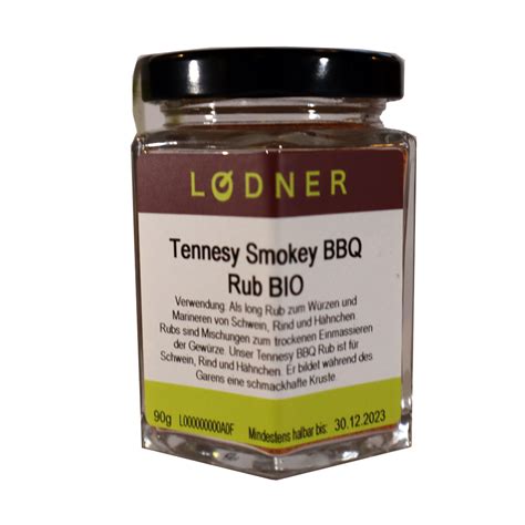 Tennessee Smokey Bbq Rub Bio Lodner Gew Rze