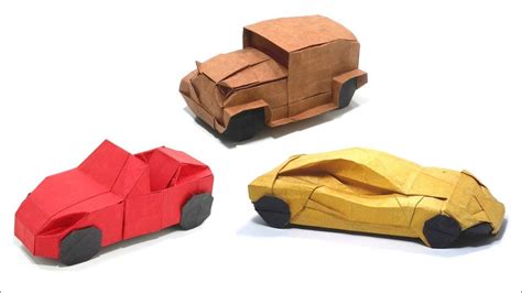 ORIGAMI CARS COMPILATION Time lapse 折り紙 スポーツカー SPORT CAR LAMBORGHINI