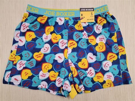 Joe Boxer Smiley Face Men S 2 Pack Knit Boxer Shorts Size S 28 30 Ebay