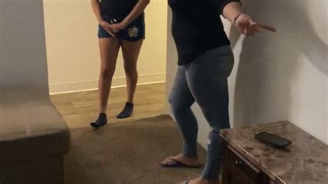 Latina Girl Gets Spanked Hard For Having Her Friends Over Without Permission Part My Clip