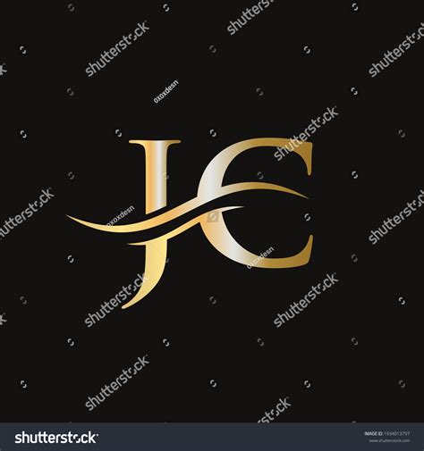 Water Wave Jc Logo Vector Swoosh Stock Vector Royalty Free 1934013797