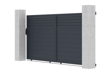 Carpatia X Cm Gray Sliding Aluminum Gate Casanoov