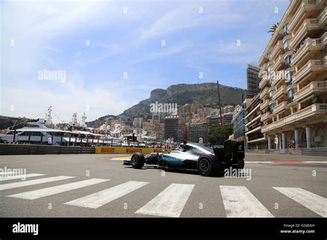 Lewis Hamilton Gbr Amg Mercedes F Team Gp Monaco Stock Photo